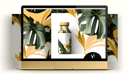 Tropical Health Drink Product Mock-up 