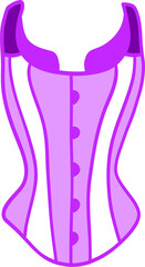 purple corset
