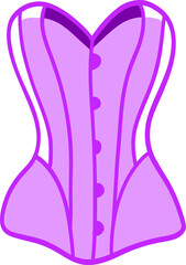 purple corset