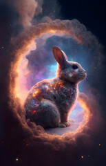 Cosmic bunny space universe 