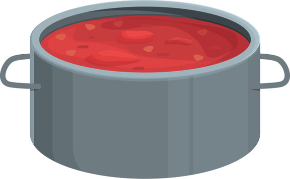 Dinner borsch icon cartoon vector. Dish recipe. Spice traditional