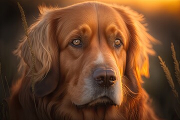 Portrait of a dog - Created with generative ai