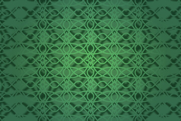 Arabic Islamic geometric pattern background with 3D view