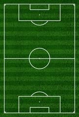 Top view of soccer field or football field
