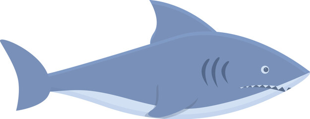 Shark predator icon cartoon vector. Danger sign. Zone attack