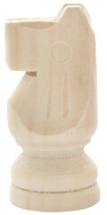 Wooden chess knight