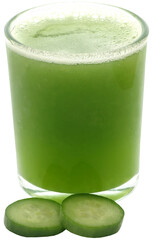 Fresh juice of green cucumber