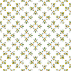 Spring flowers collection of seamless pattern drawing 25