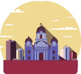 Chisinau, Moldova Art Skyline Illustration