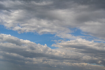 blue sky over the savannah of Africa