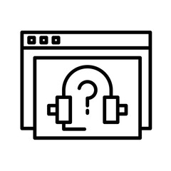 Fototapeta premium Customer Service Icon Design