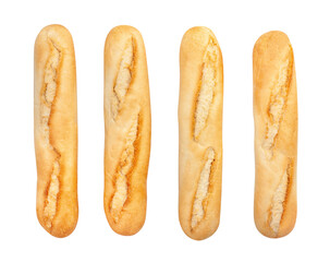 baguette path isolated on white