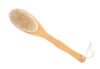 brush washcloth path isolated on white