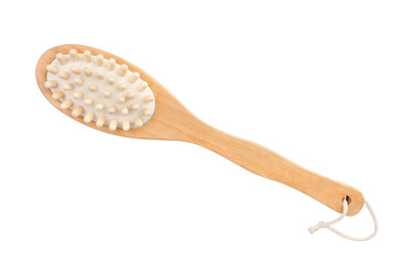 brush washcloth path isolated on white