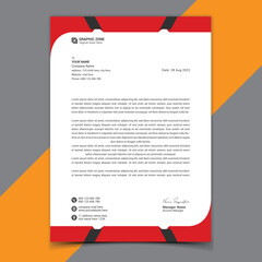 Professional creative simple letterhead template clear design for your business
