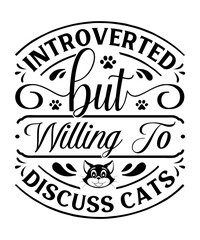 Cat svg bundle, cat mom svg,Cat T-shirt svg , crazy cat lady svg , cat dad svg, cat lover svg, kitten svg, cat quotes svg, Cat Vector file