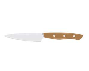 Knife isolated on white background. Vector illustration.