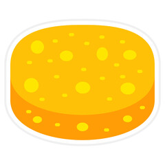 Sponge Sticker Icon