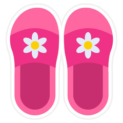 Slippers Sticker Icon