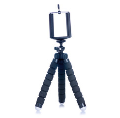 Tripod for smartphone on white background isolation