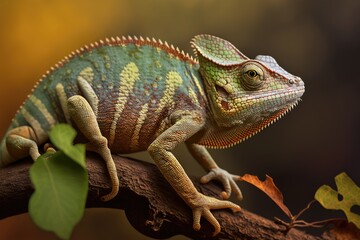 The common chameleon, often called the Mediterranean chameleon, up close and personal. concentrated effort on a subset of topics. Generative AI
