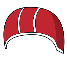 Red Rugby Helmet American Football Sport