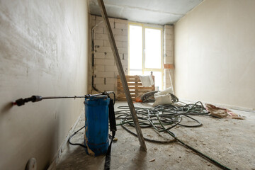 the initial stage of repair. Home repair