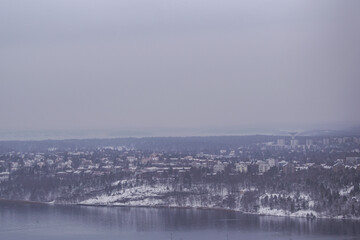 fog over the city