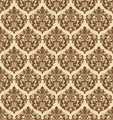 Damask Seamless Baroque Ornament