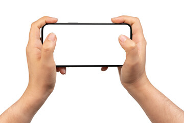 Playing on smartphone with blank screen