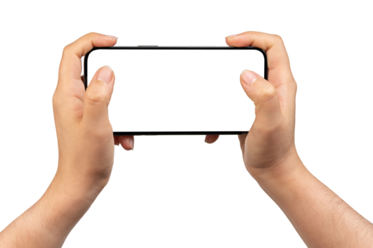 Playing on smartphone with blank screen