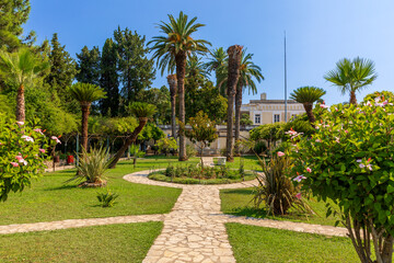 Garten des Achilleion auf Korfu