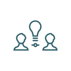 sociology icon. Thin line sociology icon from distance learning collection. Outline vector isolated on white background. Editable sociology symbol can be used web and mobile