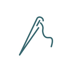 stitching icon. Thin line stitching icon from fashion and things  collection. Outline vector isolated on white background. Editable stitching symbol can be used web and mobile