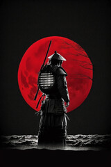 Samurai created with Generative AI Technology	