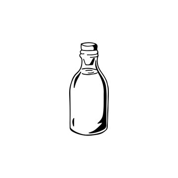 bottle illustration vector with concept