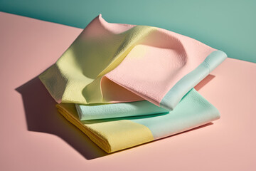 cute modern pastel napkins made by generative ai