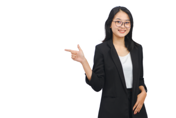 Young Business Woman Isolated