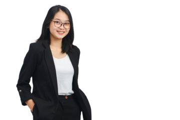 Young Business Woman Isolated