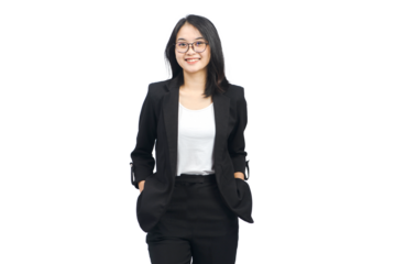 Young Business Woman Isolated