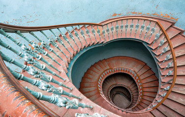 Historic old stairs.