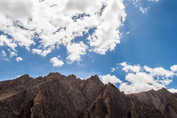clouds over the rocky mountains
