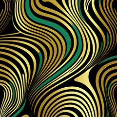 Gold and Green abstract background