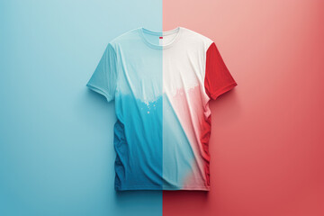 red, white, and blue t-shirt design concepts made by generative ai