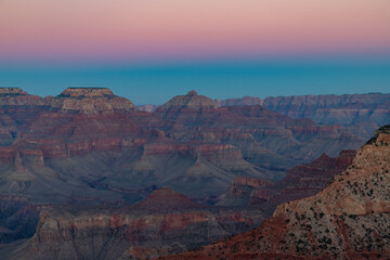 Fototapeta na wymiar Grand Canyon National Park - South Rim Sunset - Mather Point