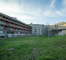 Obraz premium detail of modern hospital in italy