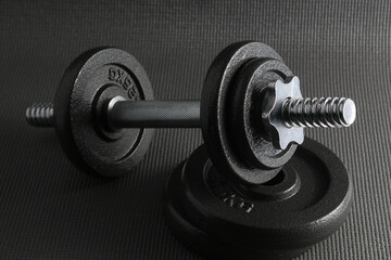 Fitness Sport Background eith dumbbells