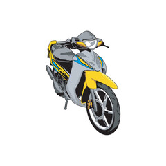 Free vector a motorcycle