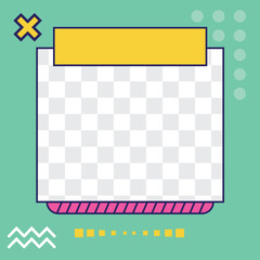 Template feed pop art Social media Square