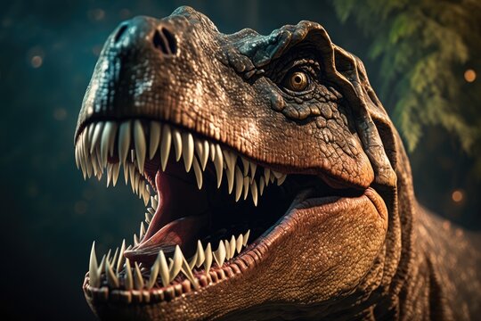 Illustration of a dinosaur  - Created with generative ai